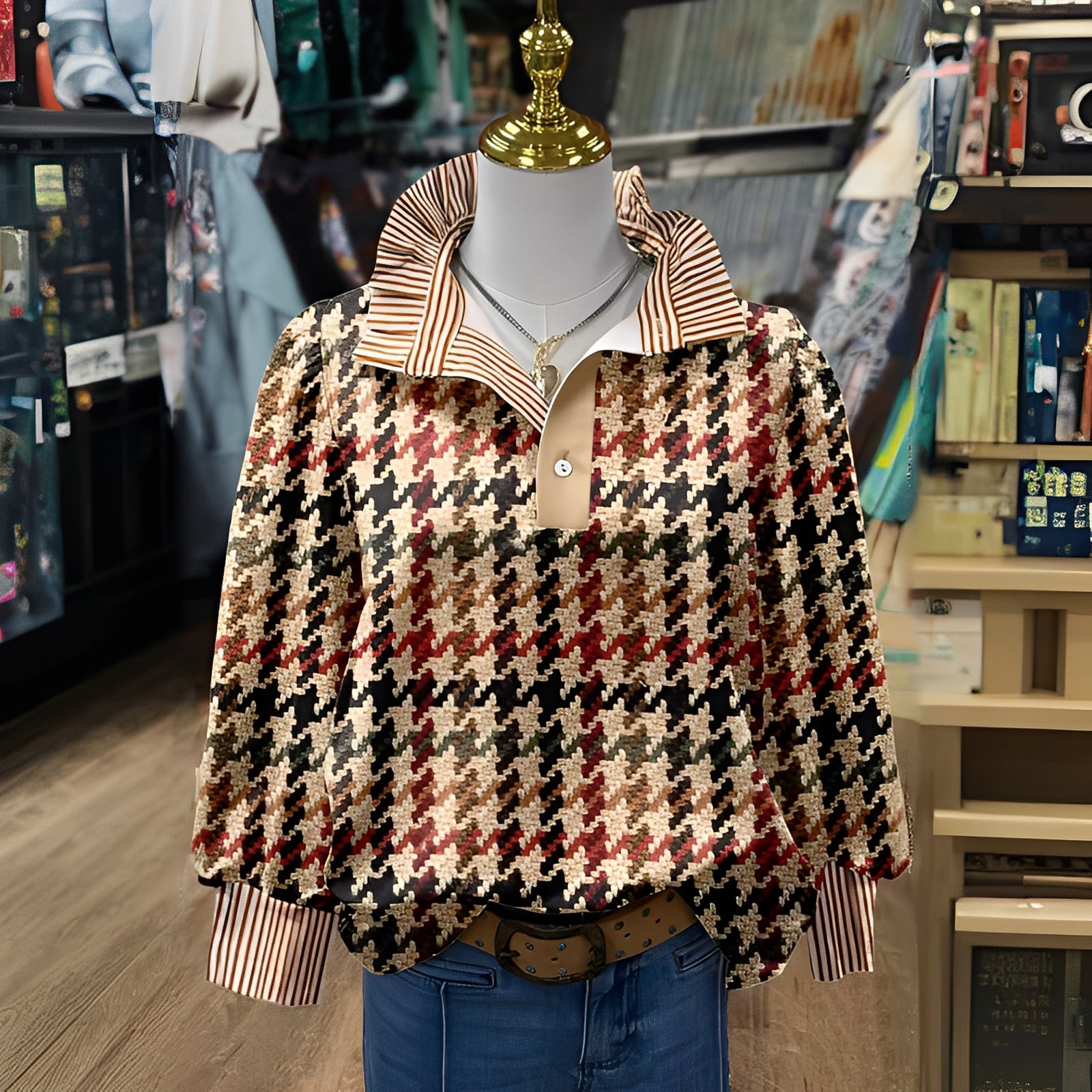 Maria – vintage, casualowa bluzka