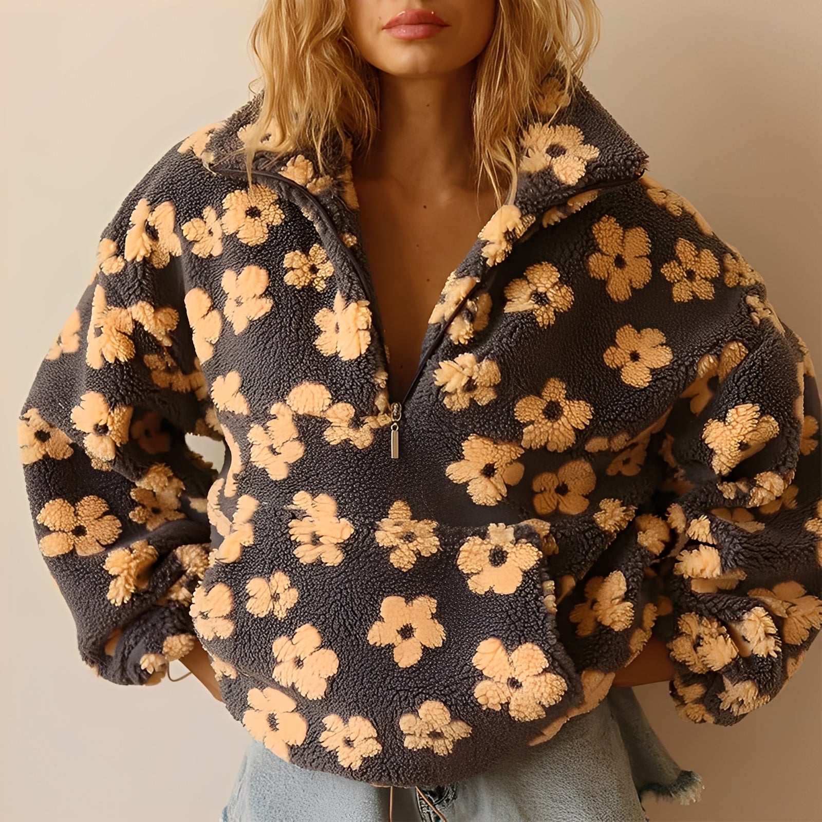 Maria – ciepła bluza polarowa Bloom