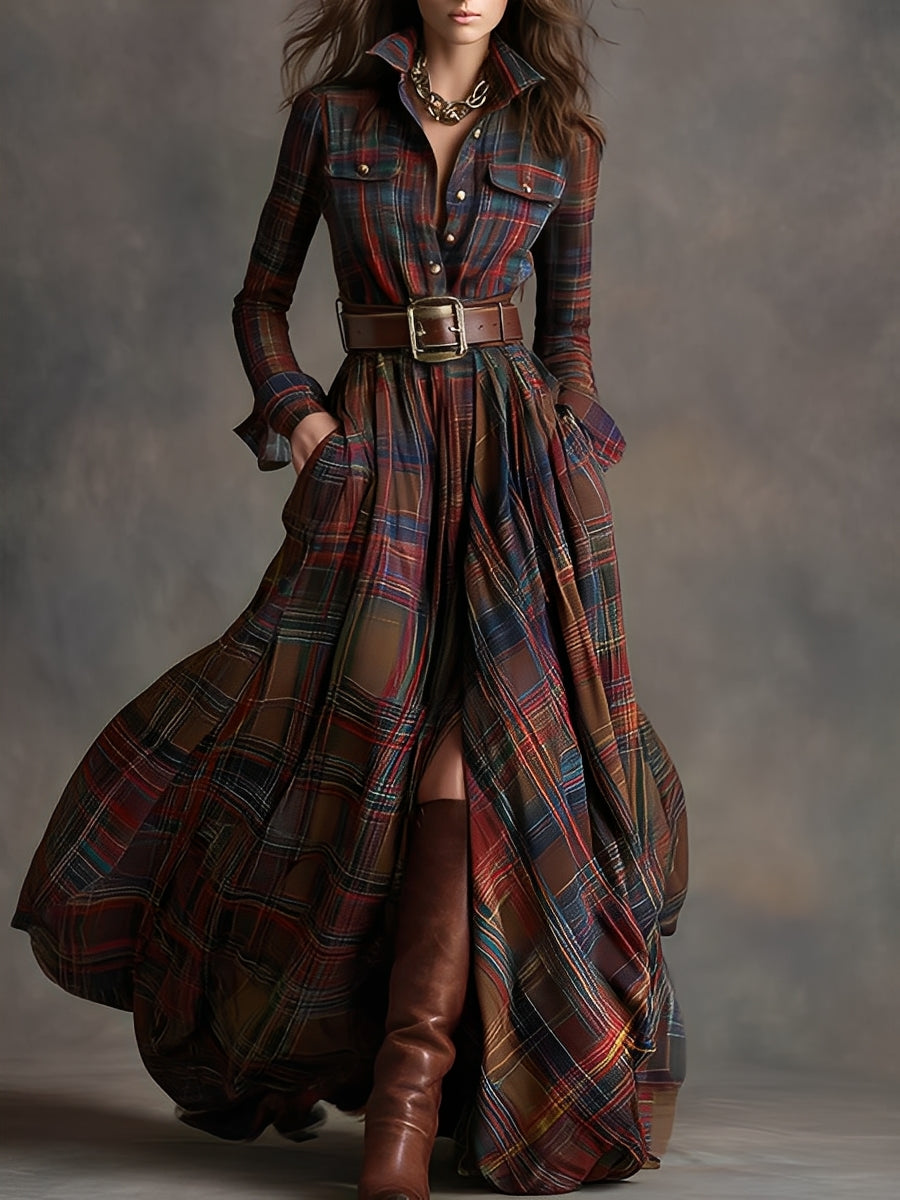 Maria – sukienka maxi retro